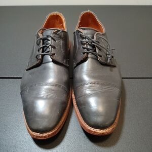 Allen Edmonds Dark Gray Leather Oxfords